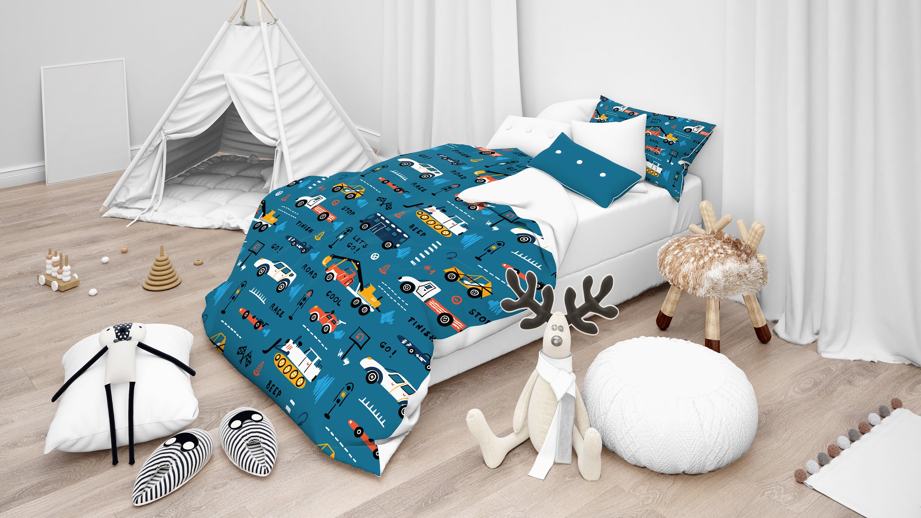 Boys top blue comforter