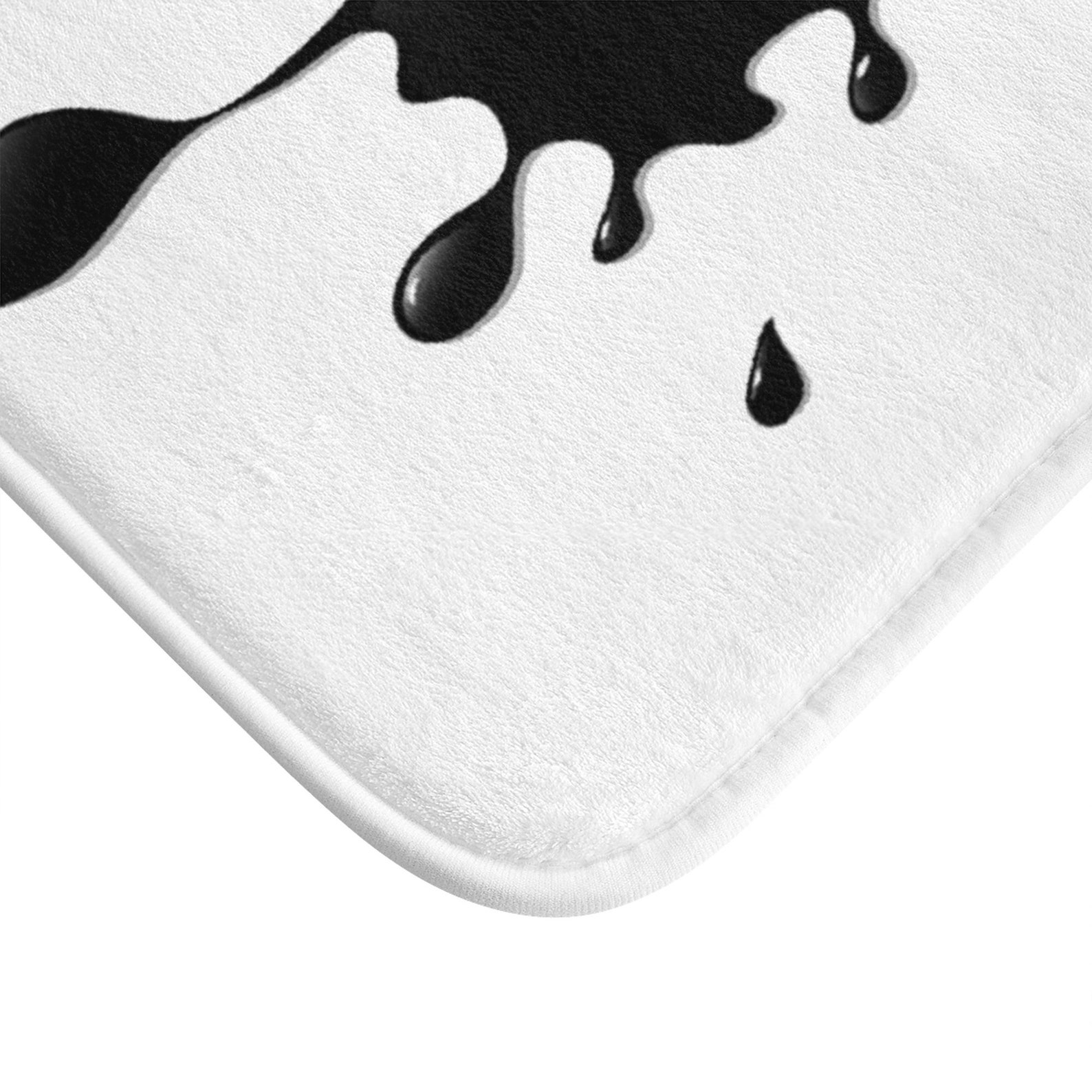 Splash Bath Mat Black and White Bath Rug Funny Bath Matt Etsy