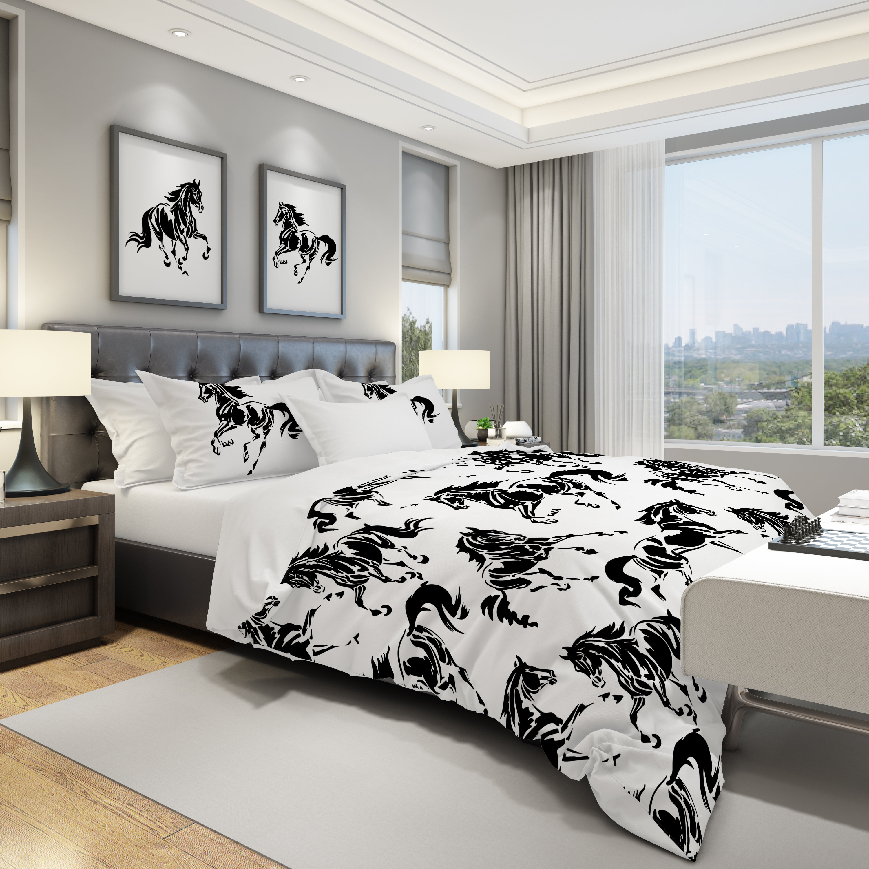 Black & white bedding discount