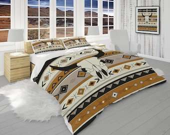 Southwest Comforter King, Queen, Twin, Twin XL with Southwestern Pillow Shams, Wild West Comforter, Western Bedding Set