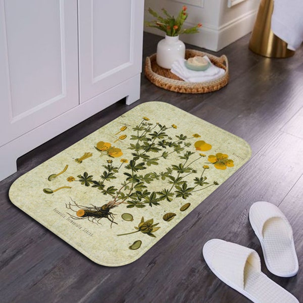 Yellow Bath Mat Etsy