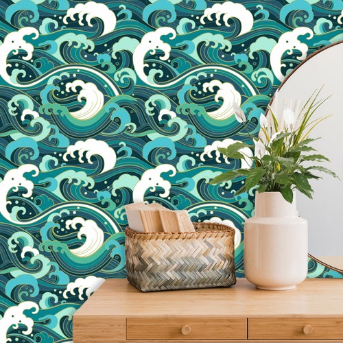 Japanese Style Peel and Stick Wallpaper Harajuku Removable | Etsy