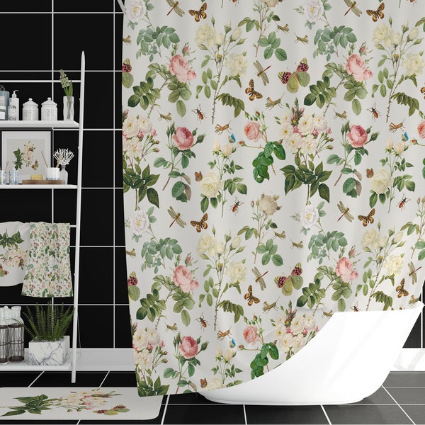 Grey Shower Curtain Etsy