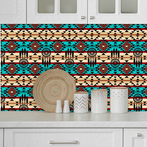 Native American Tribal Aztec Navajo Southwest Wallpaper Etsy