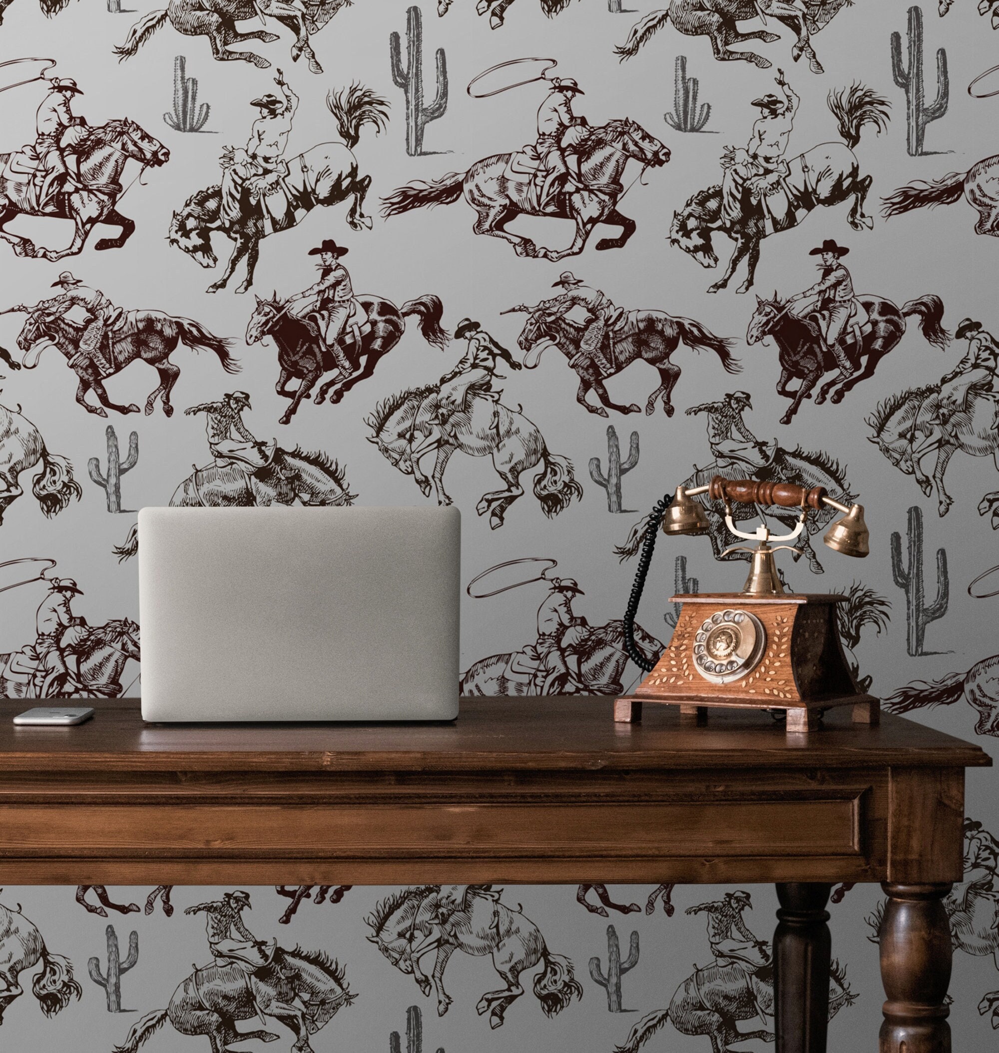 Poodle  Blonde Cliftonville Cowgirls Mirage Wallpaper  Rockett St George