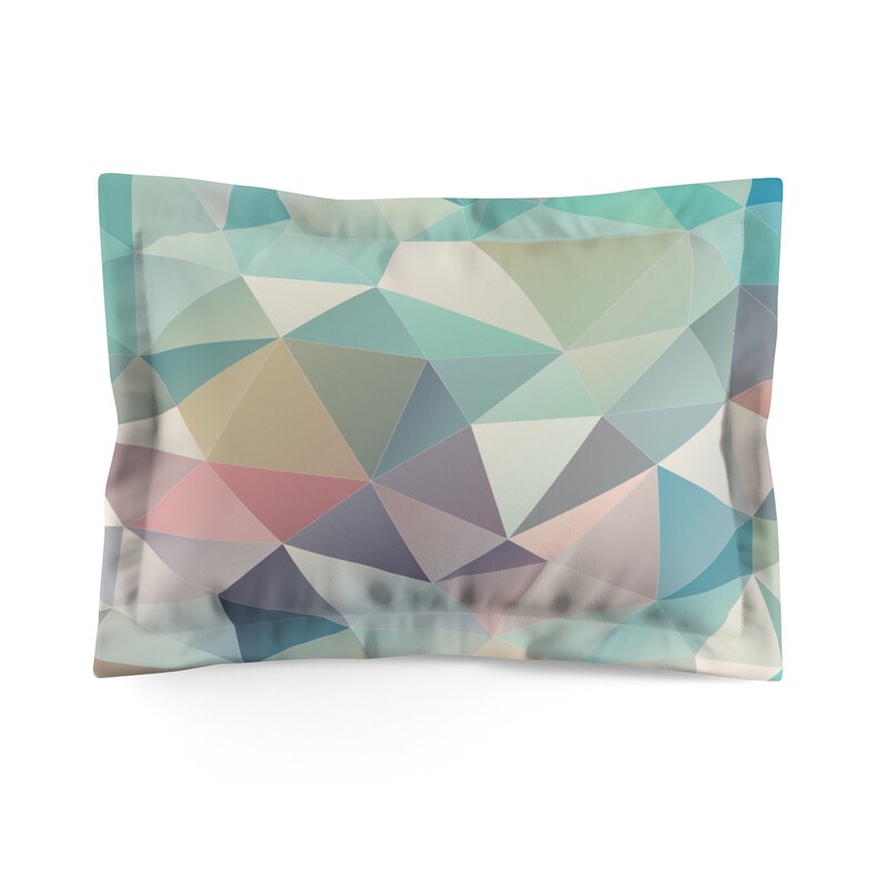 Geometric Comforter Turquoise Comforter Scandinavian Style Etsy