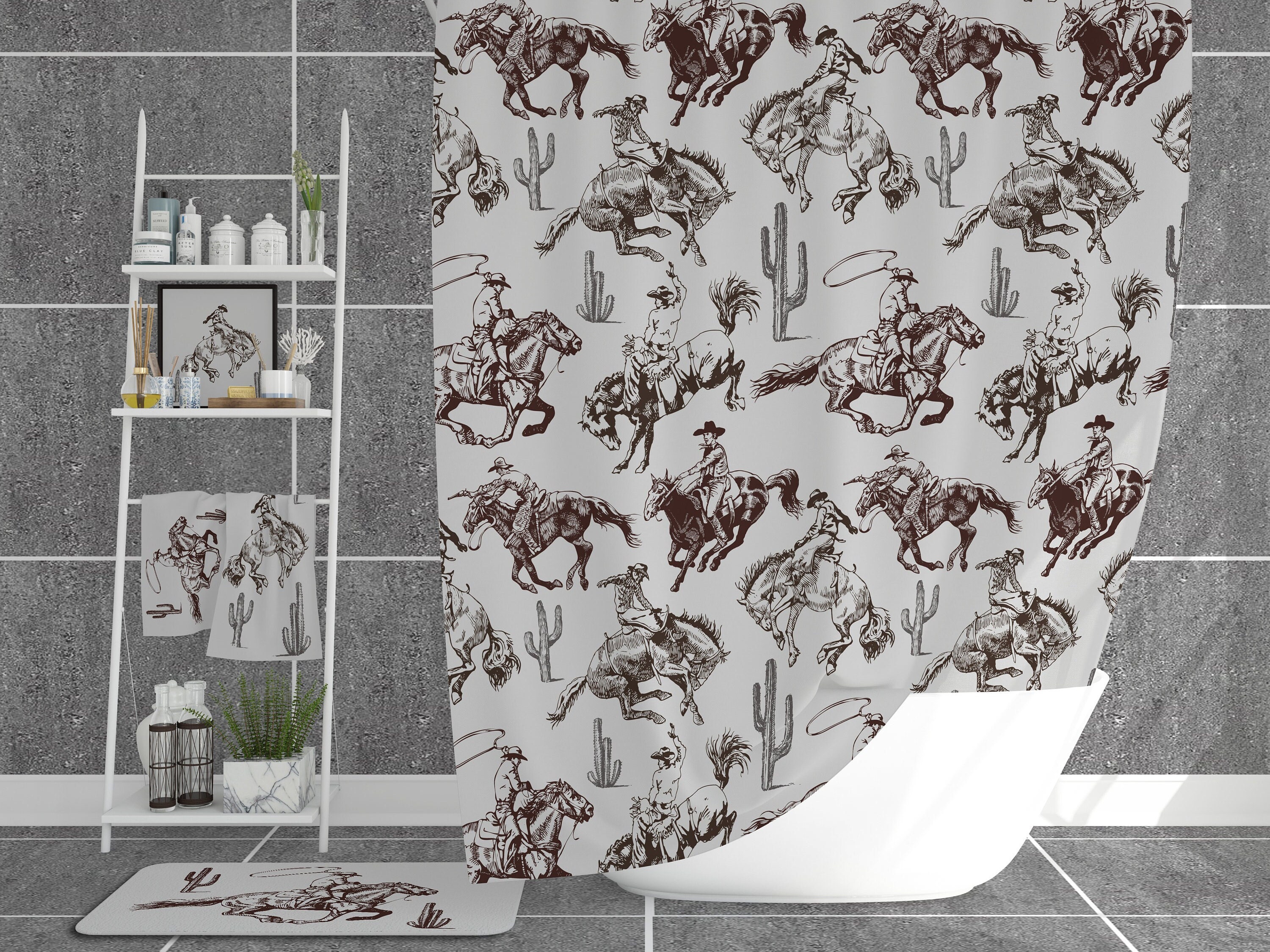 Western shower curtains deals