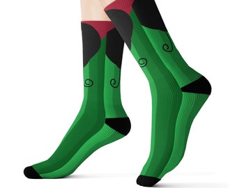 Cute Goldfish Fish Animal Crew Socks Halloween Tube Socks For Girls