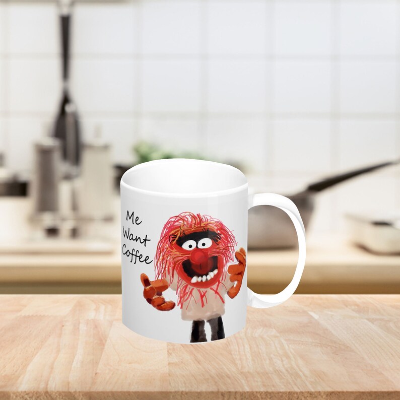 Animal Muppets Me Want Coffee Mug 11oz Etsy