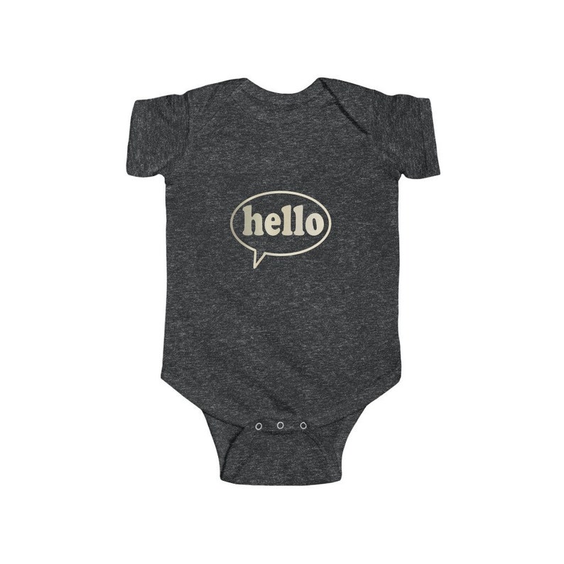 Hello Baby Onesie Hello Onesie Baby Onesie Baby Clothing Infant Clothing Hello Saying