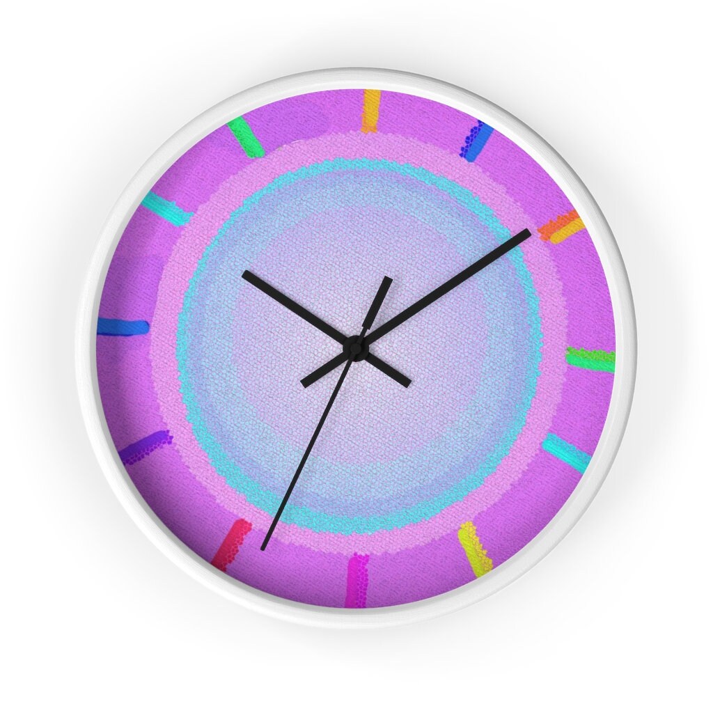 10 Inch Round Clock Small Wall Clock Silent Wall Clock Etsy