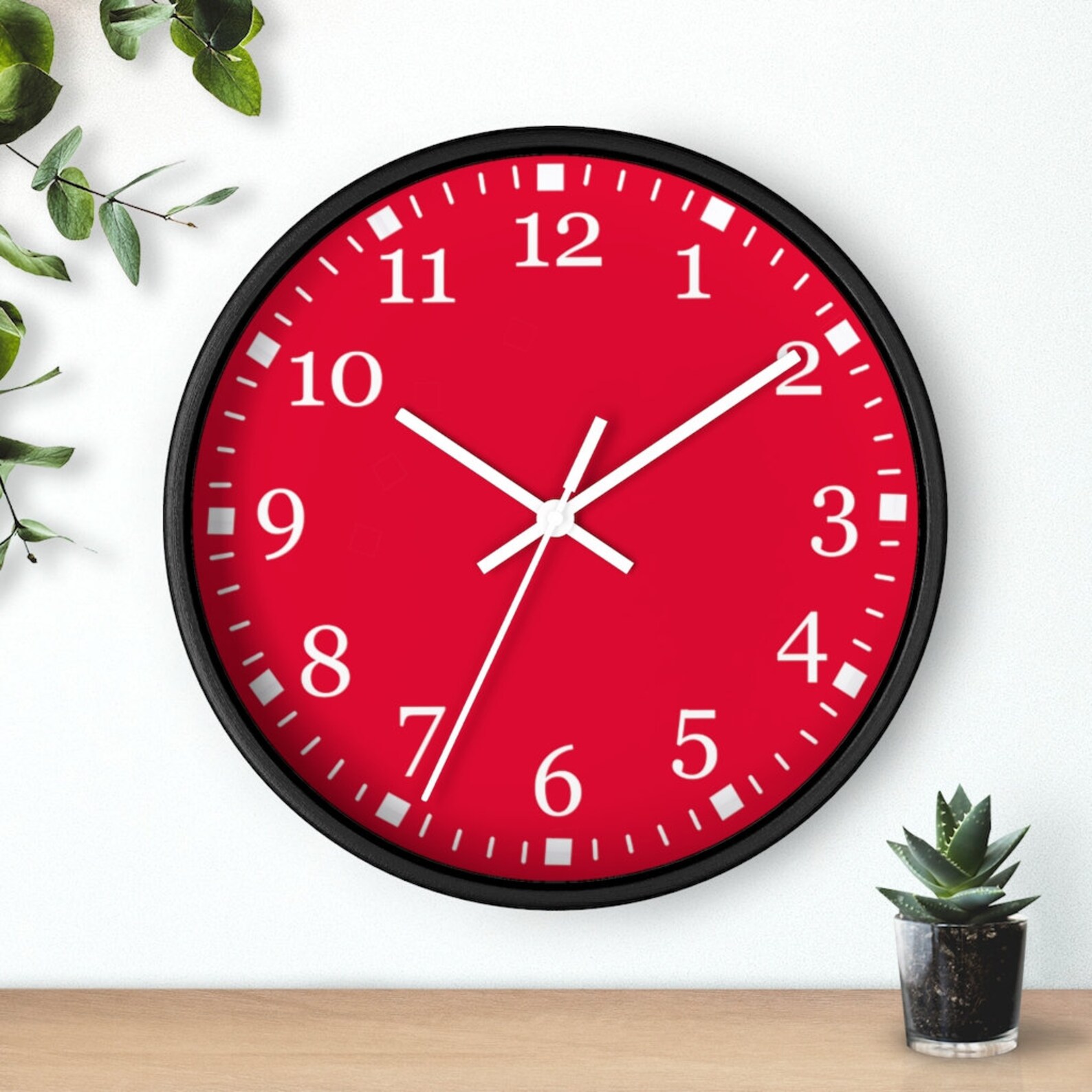 Round Wall Clock Small Wall Clock Silent Wall Clock Etsy
