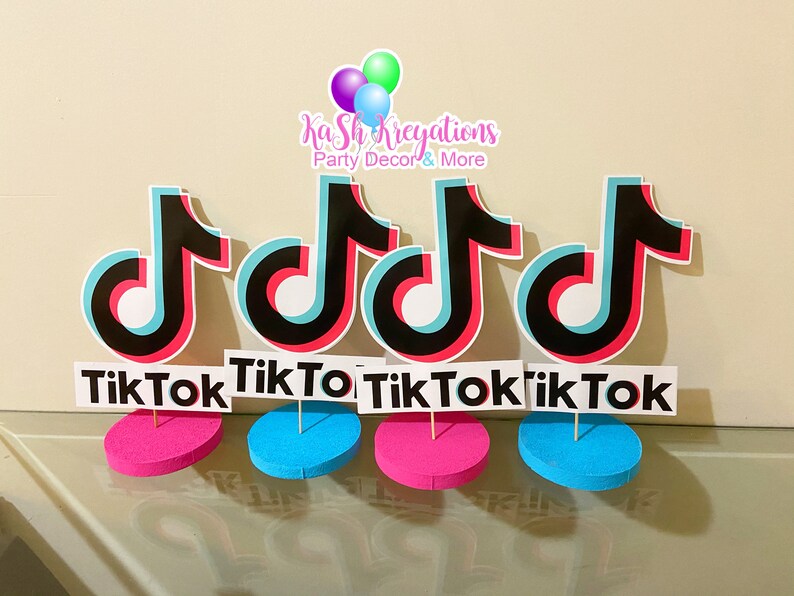 Tik tok centerpiece party prop | Etsy