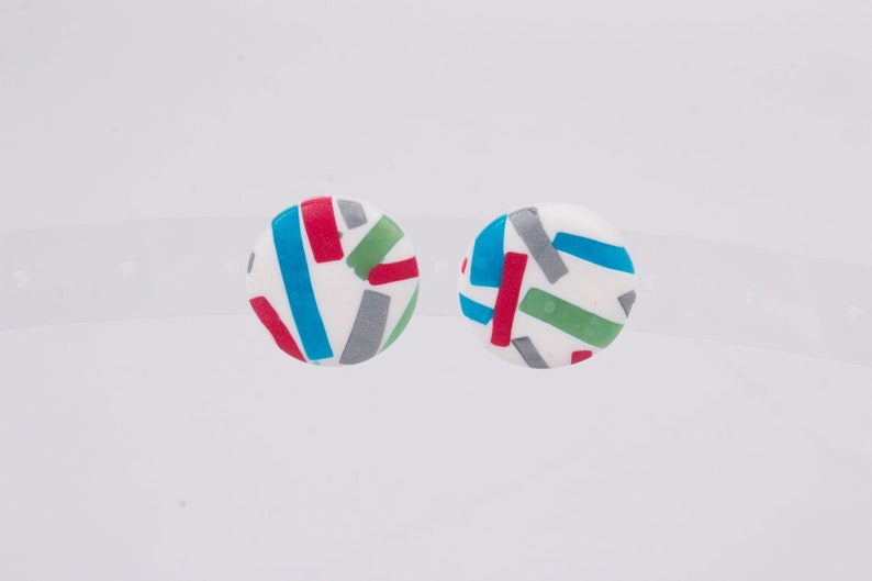 80s Jewels round studs