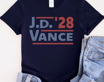 JD Vance 2028 Shirt, Presidential Campaign T-Shirt, Vote JD Vance Gift, Republican Supporter Shirt, JD Vance 2028 Election Gift