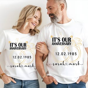 Custom Anniversary Matching Shirt, Couples Gift
