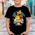 Custom Personalize Birthday Boy Shirt, Pokemon Any Age Birthday Boy Shirt, Pikachu Cartoon Kids Toddler Shirt, Pokemon Birthday Family Shirt