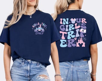 Camiseta de viaje de chicas Disney, camiseta de vacaciones con temática mágica, camisetas de viaje de Friends