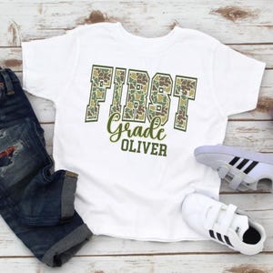 Custom First Grade T-shirt, First Grade Boys Shirt, Kids First Day of School Shirt, Boys First Day of School Shirt, First Grade Kids Shirt