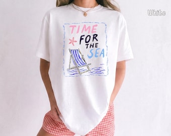 Camiseta para vacaciones en la playa, camisetas de verano, regalo para amantes del océano