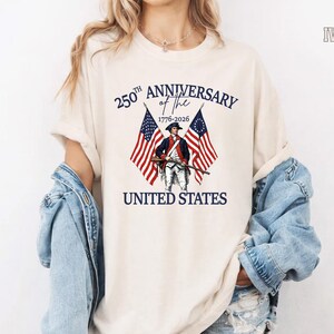 Comfort Colors® 250th Anniversary USA Shirt, Patriotic American History Tee, Fourth Of July Shirts