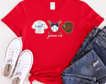 Custom Baseball Softball Name Shirt, Personalized Name Shirt, Custom Sports Baseball Shirt, Matching Family Baseball Tee, Baseball Mama