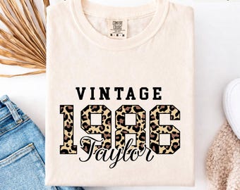 Camiseta Comfort Colors® Vintage 1986, Camiseta de cumpleaños personalizada, Regalo de cumpleaños número 40