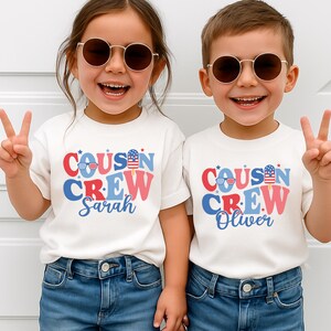 4th of July Cousin Crew Shirt, Custom Family Reunion Tee, Independence Day Party Tee