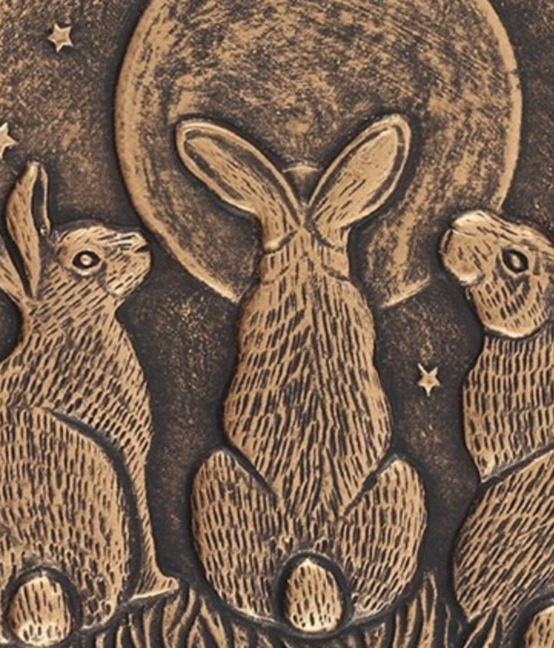 Terracotta Hare Garden Plaque Garden Fence Plaque Home Decor Etsy UK