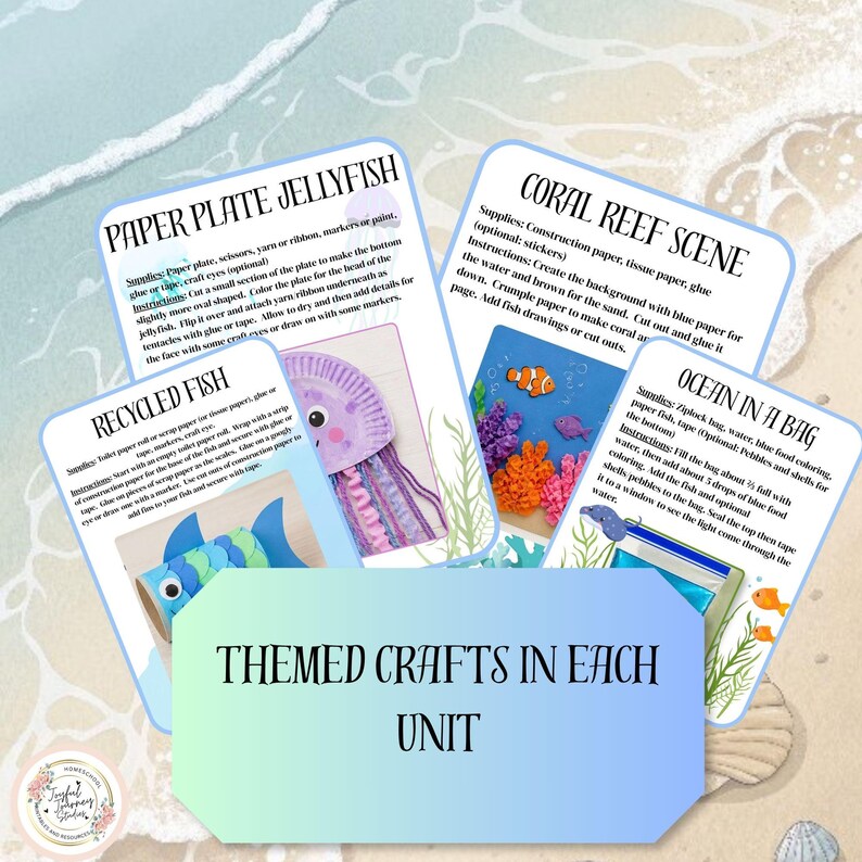 Ocean and Marine Life Unit Study Bundle | Homeschool K-5 Curriculum ...