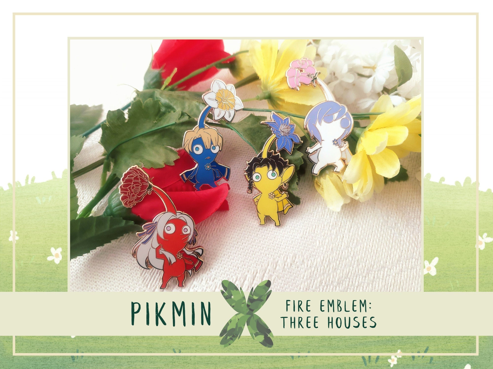 Pikmin x FE3H - Hard Enamel Pins