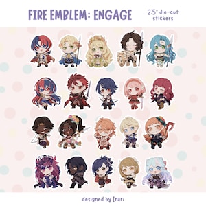 FE Engage - Pegatinas troqueladas
