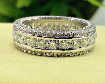 4.30 CT Lab Grown Diamond Full Eternity Wedding Band