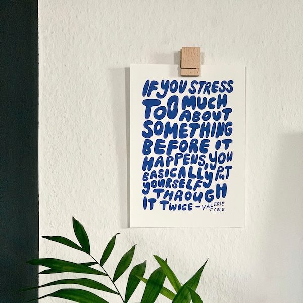 Graphic Design Quote Mental Health Art Print