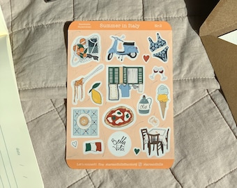 Sticker Sheet Italian Summer