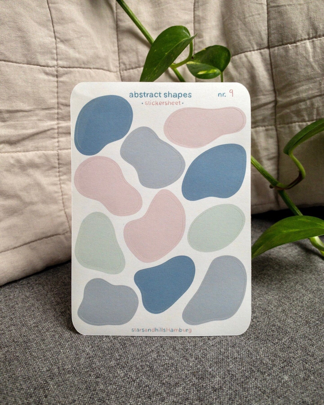 Sticker Sheet Abstract Pastel Forms and Shapes for Journaling - Etsy