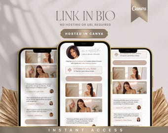 Canva Link in Bio Template: Luxe Instagram Landing Page