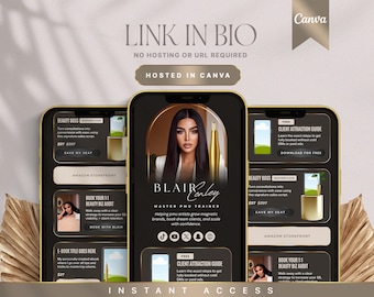 Canva Link in Bio Template: Luxe Instagram Landing Page