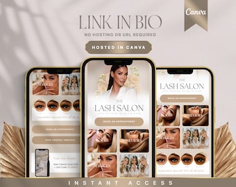 Canva Link in Bio Template: Luxe Instagram Landing Page