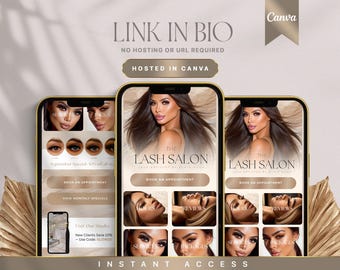 Canva Link in Bio Template: Luxe Instagram Landing Page