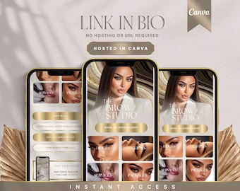 Canva Link in Bio Template: Luxe Instagram Landing Page
