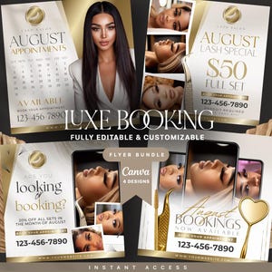 Termine Verfügbar Flyer, Wimpern Verfügbare Termine, Canva Vorlage, Kalender Zöpfe Haare Nägel Mua Wimpern, Wimpern Flyer Buchen