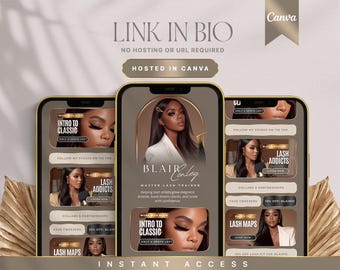 Canva Link in Bio Template: Luxe Instagram Landing Page