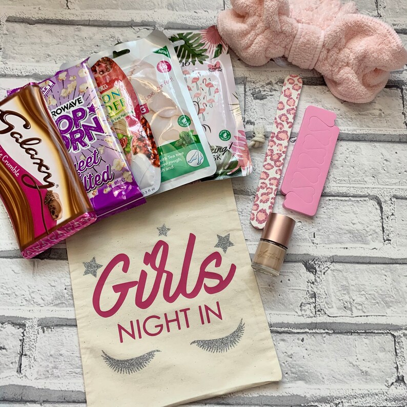 Girls Night In Pamper Bag Kit Filled Gift Set Treats Etsy