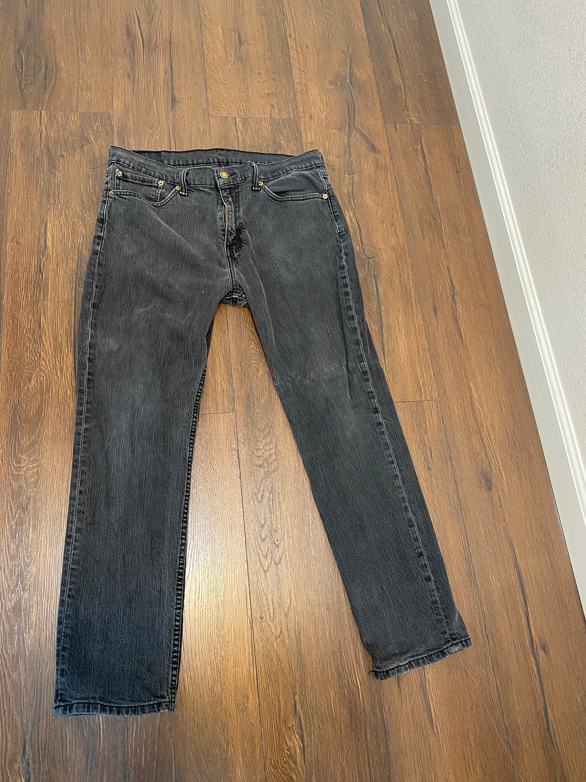 Vintage Faded Black Levi's 511 Etsy