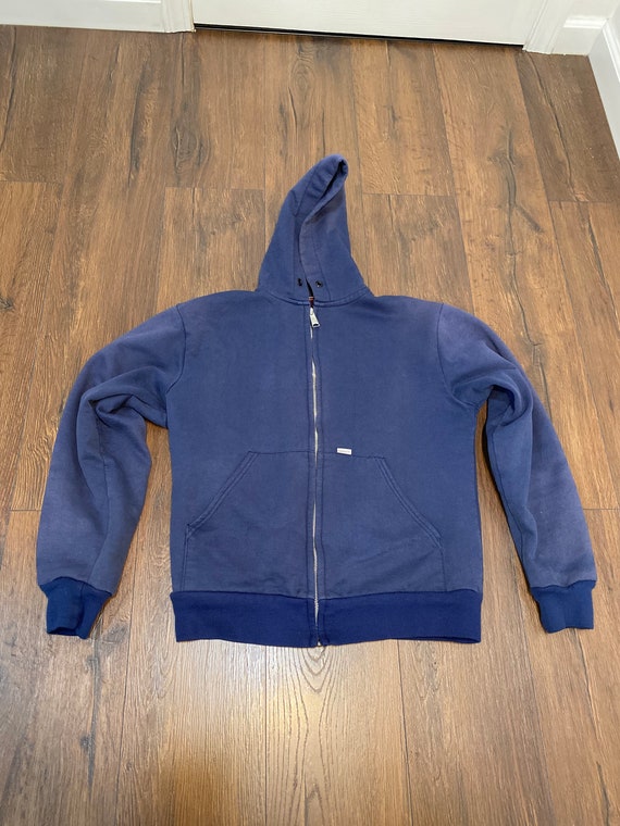 90s Faded Blue Carhartt Hoodie - Etsy