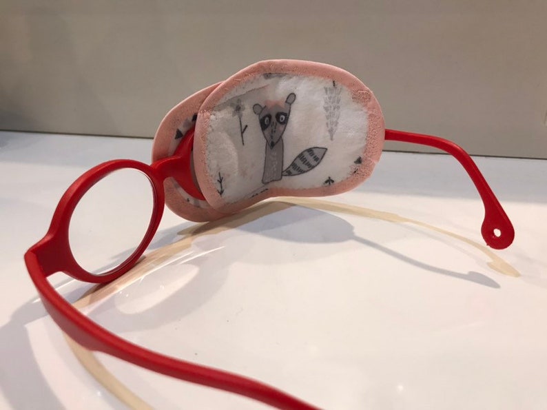 Reuseable Overthelens Eye Patch for Glasses With Red Fox Etsy