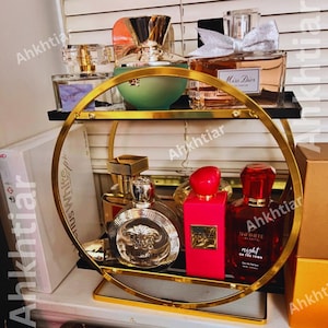 2 Tier Metal Makeup Organizer | Countertop Organizer | Cologne Organizer | Cosmetic Organizer | Vanity Organizer | Gifts For Her
