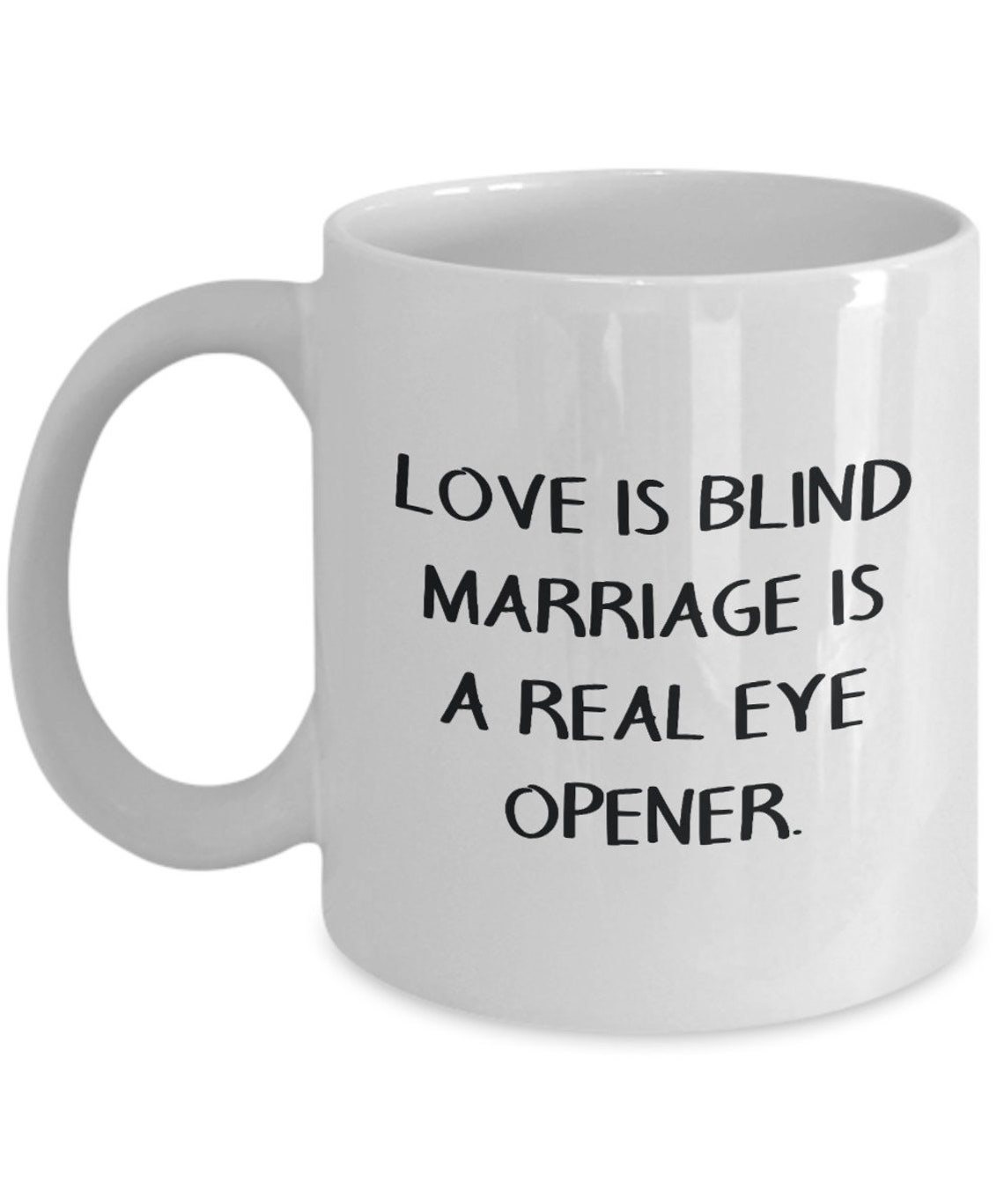 Love Is Blind Funny Wedding Gift for Couple Coffee Mug Etsy