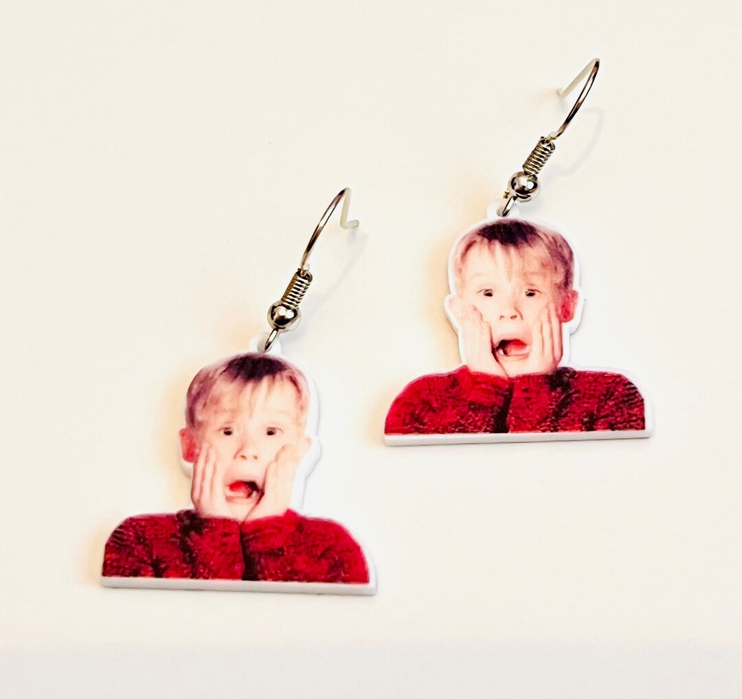 Super Cute Home Alone Kevin Aftershave Acrylic Earrings. Etsy